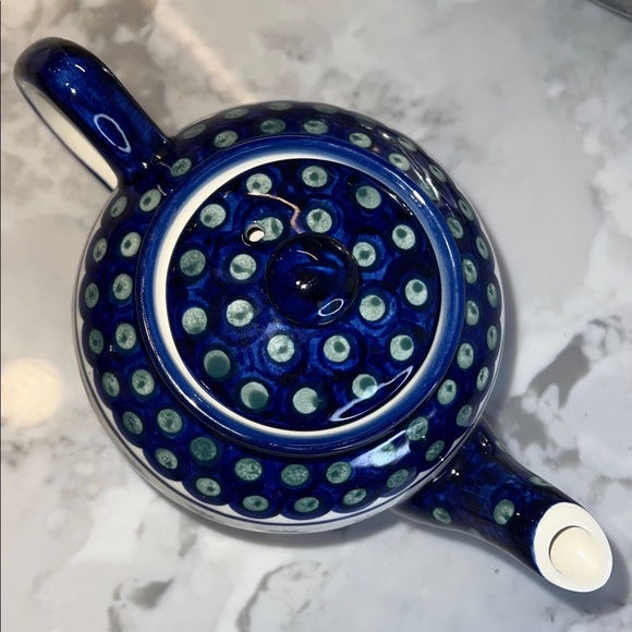 Boleslawiec Polish Pottery Strawberry Teapot - Picture 3 of 14